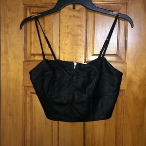 Express leather top size S/P